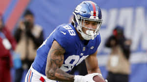 Evan Engram New York Giants Game Action Wallpaper