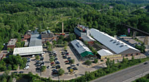 Evergreen Brick Works Aerial View Wallpaper