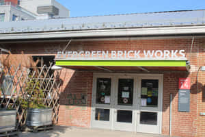 Evergreen Brick Works Entrance Wallpaper