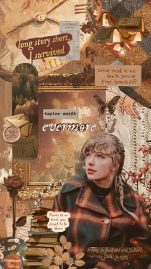 Evermore Aesthetic Collage Wallpaper