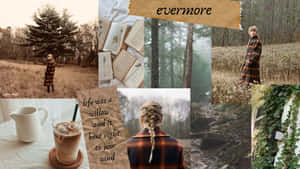 Evermore Aesthetic Collage Wallpaper