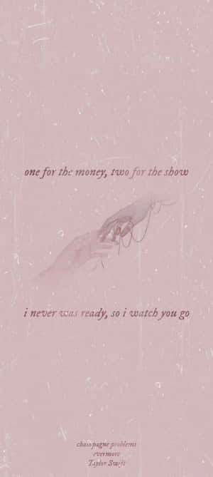 Evermore Aesthetic Taylor Swift Lyrics Wallpaper