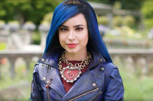 Evie Blue Hair Descendants Wallpaper