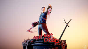 Evil Dead Head Chopped Sculpture Wallpaper