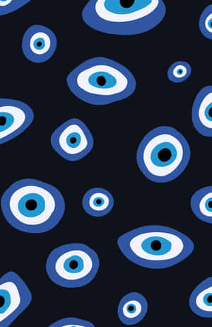 Evil Eye Pattern Aesthetic Wallpaper