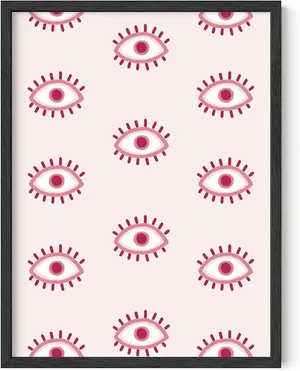 Evil Eye Pattern Art Wallpaper