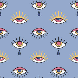 Evil_ Eye_ Pattern_ Background Wallpaper
