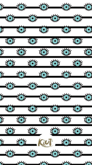 Evil Eye Stripe Pattern Iphone Wallpaper