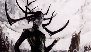 Evil Hela Drawing Wallpaper