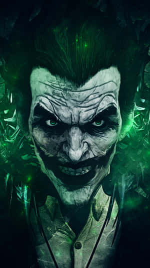 Evil Joker Unleashing Chaos Wallpaper