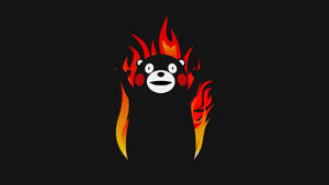 Evil Kumamon On Fire Wallpaper