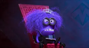 Evil Minion With A Crown Wallpaper