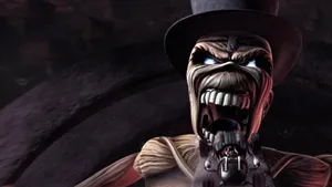 Evil Screaming Top Hat Monster Wallpaper