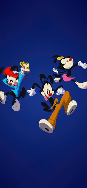 Evoking Nostalgia With Animaniacs On Iphone X Cartoon Wallpaper Wallpaper