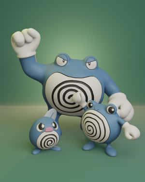 Evolution Journey Of Poliwhirl Wallpaper