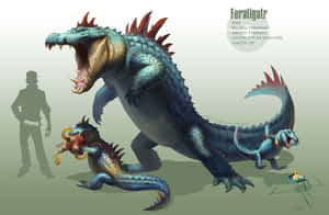 Evolutions Of Feraligatr Wallpaper