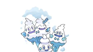 Evolved Form Of Vanillite: Magnificent Vanillish And Vanilluxe Wallpaper