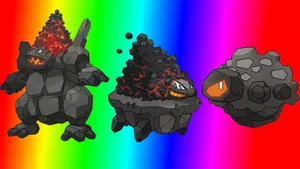 Evolved Forms Of Rolycoly Wallpaper