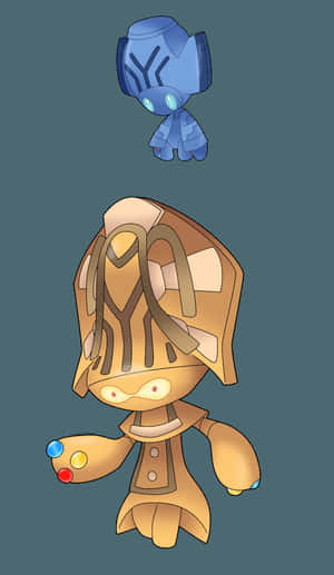 Evolved Pokémon Elgyem Phone Wallpaper