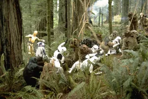 Ewok_ Ambush_in_ Forest.jpg Wallpaper