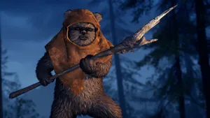 Ewok_ Warrior_ Night_ Patrol Wallpaper