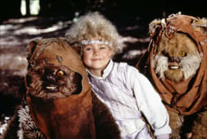 Ewoksand Childin Forest Wallpaper