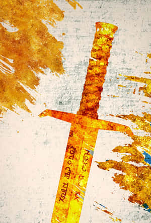 Excalibur, The Legendary Sword In Stone Wallpaper