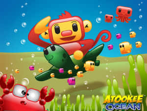 Excited Kids Playing Together At The Playground Wallpaper