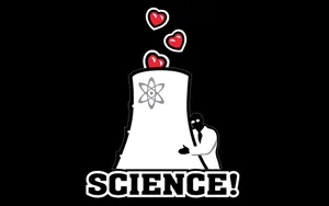 Excited Scientist Performing An Experiment Wallpaper