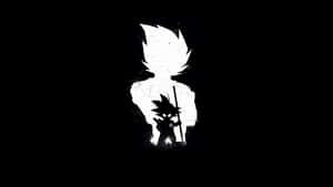 Exciting Action Of Dragon Ball Black And White Wallpaper