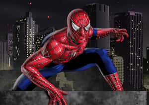 Exciting Action Scene From Spider-man 3 Wallpaper