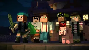 Exciting Adventure Awaits In Minecraft: Story Mode Wallpaper