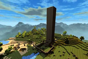 Exciting Adventure In Minecraft Pocket Edition Wallpaper