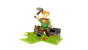 Exciting Adventures Await With Minecraft Alex! Wallpaper