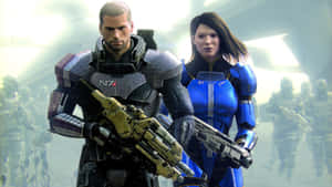 Exciting Adventures In The Mass Effect Trilogy Wallpaper