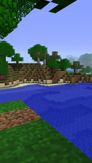 Exciting Adventures In The World Of Minecraft Pocket Edition Wallpaper