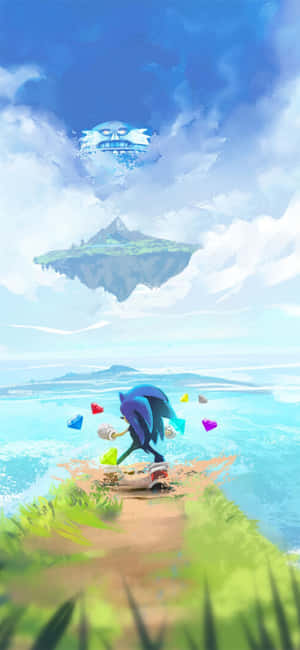 Exciting And Vibrant Sonic Fan Art Wallpaper