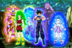 Exciting Battle In Dragon Ball Super Universe 6 Tournament Wallpaper