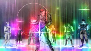 Exciting Battle Tendency Adventure Scene Wallpaper