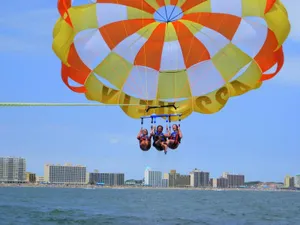 Exciting Beach Water Sports Adventure Wallpaper