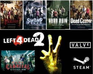 Exciting Campaign Covers From Left 4 Dead 2 Wallpaper