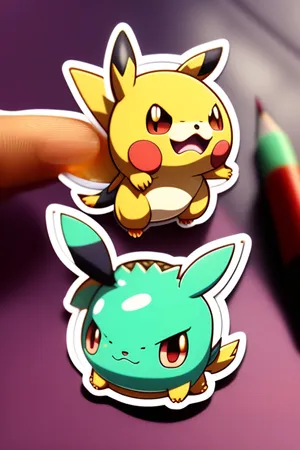 Exciting Collection Of Pokemon Stickers Wallpaper