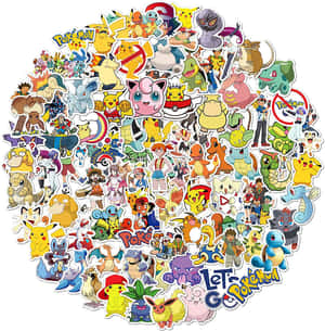 Exciting Collection Of Pokemon Stickers Wallpaper