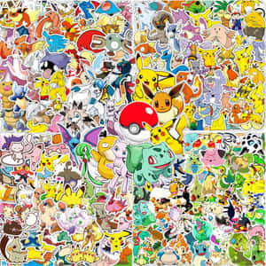 Exciting Collection Of Pokemon Stickers Wallpaper