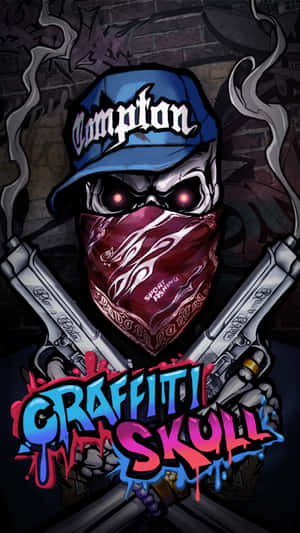 Exciting Hip Hop Graffiti With Colorful Street Art Background Wallpaper