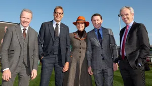 Exciting Horse Race At The Cheltenham Festival Wallpaper