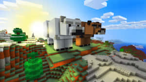 Exciting Minecraft Adventure Awaits Wallpaper