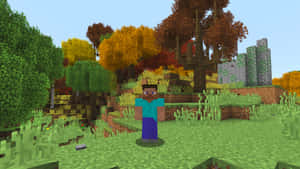 Exciting Minecraft Adventure With Enhanced Mods Wallpaper