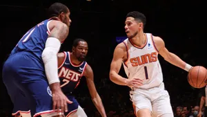 Exciting Moment In Nba Finals Wallpaper