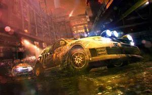 Exciting Night Street Racing Wallpaper